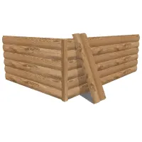 Металлосайдинг Блок-Хаус Printech 0,45 мм Светлое дерево