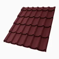 Металлочерепица Супермонтеррей MATT 0,45 мм RAL 3005