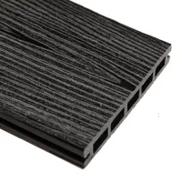 Террасная доска EcoLine МПК Дерево 3D 3000х150х18 Графит