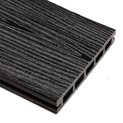 Террасная доска EcoLine МПК Дерево 3D 3000х150х18 Графит