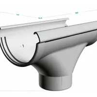Водосточная воронка Docke Lux Латте, (RAL 1015)