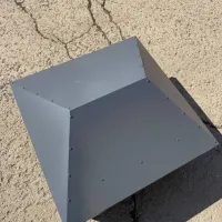 Колпаки на вентиляционную трубу полиэстер 0,7 мм RAL 7024