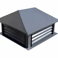 Колпаки на вентиляционную трубу (дымник) полиэстер 0,7 мм RAL 7024