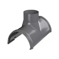 Воронка желоба ТЕХНОНИКОЛЬ 125/82, серый (RAL 7024)