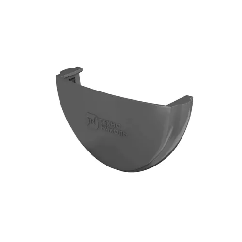 Заглушка желоба ТЕХНОНИКОЛЬ 125/82, серый (RAL 7024)