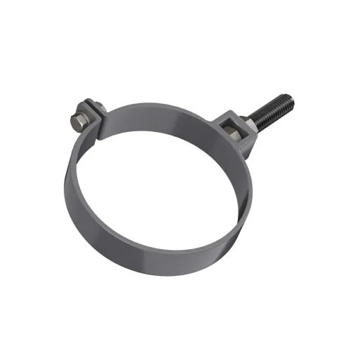 Хомут трубы универсальный ТЕХНОНИКОЛЬ 125/82, серый (RAL 7024)