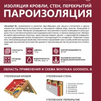 Пароизоляционные пленки Goodizol (B) 1,6x37,5 м (60 кв.м)