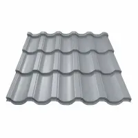 Металлочерепица Панорама Глянец 0,5 мм RAL 7004