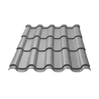 Металлочерепица Андалузия глянец 0.45 мм RAL 7004