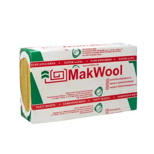 Утеплитель MakWool Инсайд 1000х600х50 мм, П-70, 0.180 куб.м, 6 плит