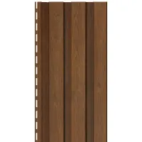 Пластиковый сайдинг U-Plast Timberblock Рейка фасадная Дуб золотой