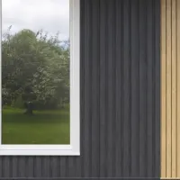 Пластиковый сайдинг U-Plast Timberblock Рейка фасадная Угольный