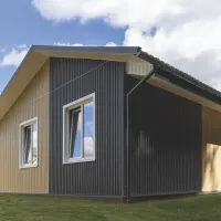 Пластиковый сайдинг U-Plast Timberblock Рейка фасадная Угольный