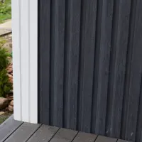 Пластиковый сайдинг U-Plast Timberblock Рейка фасадная Угольный