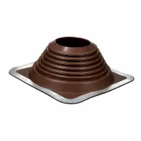 Кровельная проходка Мастер-Флэш прямая №6 EPDM, 310х310, Ø127-228 мм, коричневый