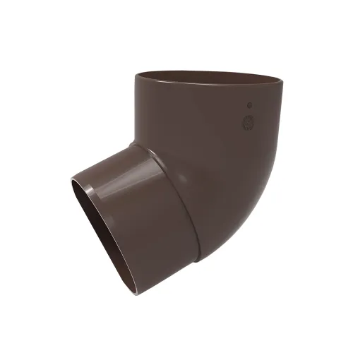 Колено трубы 67 гр. RUPLAST 125/80, Коричневый, RAL 8019