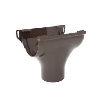 Воронка желоба RUPLAST PVC 125/80, Коричневый, RAL 8019