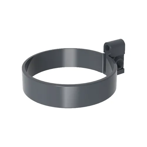 Хомут трубы RUPLAST PVC 125/80, Графит, RAL 7024