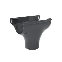 Воронка желоба RUPLAST PVC 125/80, Графит, RAL 7024