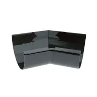 Угол желоба внутренний 135 гр. с уплотнителем RUPLAST PVC 125/80, Графит, RAL 7024