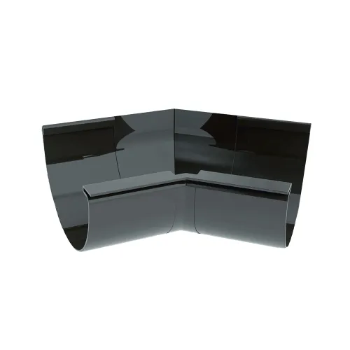 Угол желоба внутренний 135 гр. с уплотнителем RUPLAST PVC 125/80, Графит, RAL 7024