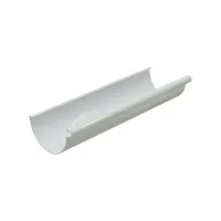 Желоб водосточный GLC PVC 152/100 (D-152), 3 м, Белый, RAL 9010