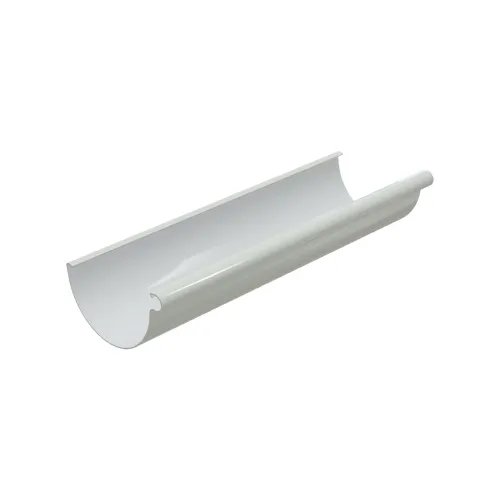 Желоб водосточный GLC PVC 152/100 (D-152), 3 м, Белый, RAL 9010