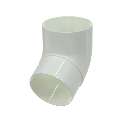 Колено трубы 67° GLC PVC 152/100, Белый, RAL 9010