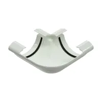 Угол желоба универсальный 90° GLC PVC 152/100, Белый, RAL 9010
