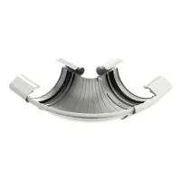 Угол желоба регулируемый 90-160° GLC PVC 152/100, Белый, RAL 9010