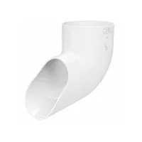Отвод трубы GLC PVC 152/100, Белый, RAL 9010
