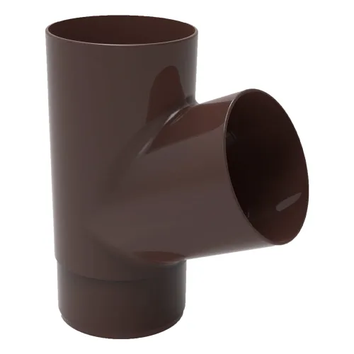 Тройник трубы 67° GLC PVC 152/100, Коричневый, RAL 8019