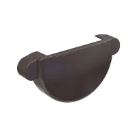 Заглушка желоба универсальная GLC PVC 152/100, Коричневый, RAL 8019