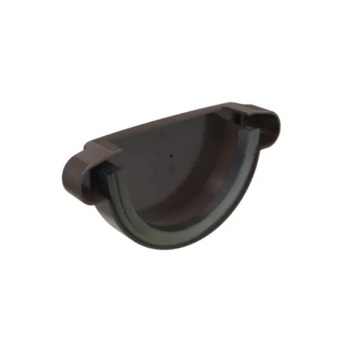 Заглушка желоба универсальная GLC PVC 152/100, Коричневый, RAL 8019