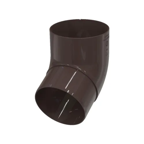 Колено трубы 67° GLC PVC 152/100, Коричневый, RAL 8019