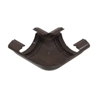 Угол желоба универсальный 90° GLC PVC 152/100, Коричневый, RAL 8019