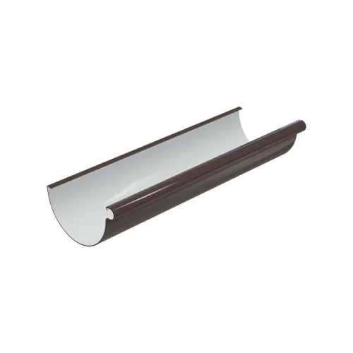 Желоб водосточный GLC PVC 152/100 (D-152), 3 м, Коричневый, RAL 8019