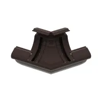 Угол желоба универсальный 135° GLC PVC 152/100, Коричневый, RAL 8019