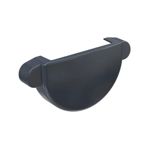Заглушка желоба универсальная GLC PVC 152/100, Графит, RAL 7024