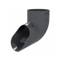 Отвод трубы GLC PVC 152/100, Графит, RAL 7024