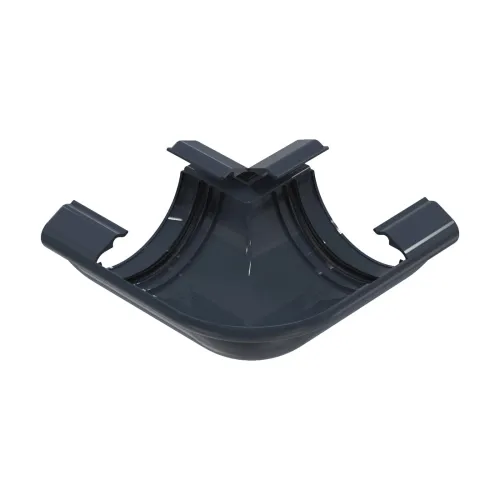 Угол желоба универсальный 90° GLC PVC 152/100, Графит, RAL 7024