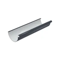 Желоб водосточный GLC PVC 152/100 (D-152), 3 м, Графит, RAL 7024