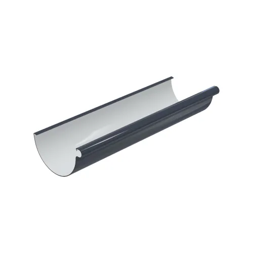 Желоб водосточный GLC PVC 152/100 (D-152), 3 м, Графит, RAL 7024