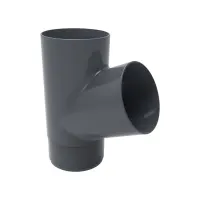 Тройник трубы 67° GLC PVC 152/100, Графит, RAL 7024