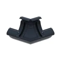 Угол желоба универсальный 135° GLC PVC 152/100, Графит, RAL 7024