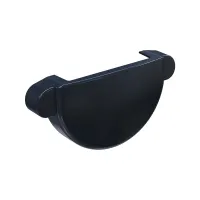 Заглушка желоба универсальная GLC PVC 152/100, Антрацит, RAL 9005