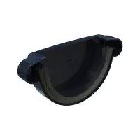 Заглушка желоба универсальная GLC PVC 152/100, Антрацит, RAL 9005