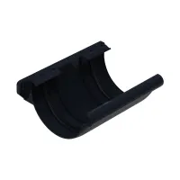 Соединитель желоба с уплотнителем GLC PVC 152/100, Антрацит, RAL 9005
