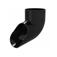 Отвод трубы GLC PVC 152/100, Антрацит, RAL 9005