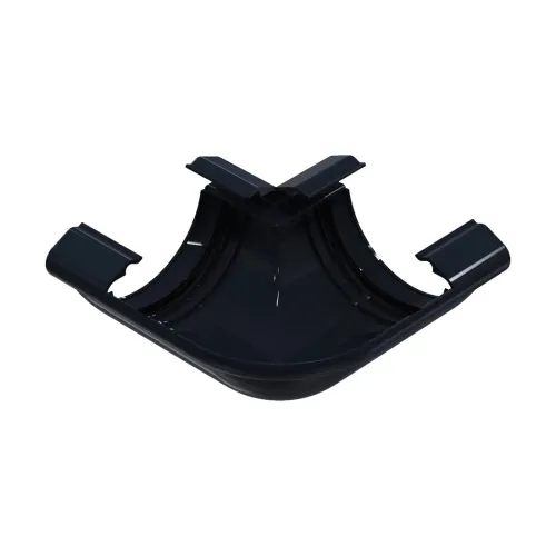 Угол желоба универсальный 90° GLC PVC 152/100, Антрацит, RAL 9005